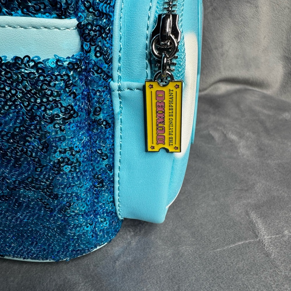 Loungefly Disney Dumbo Sequin Backpack - Blue - Picture 5 of 6